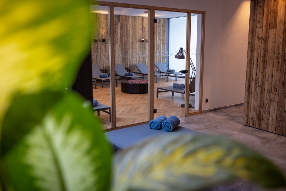 Ruheraum im Wellnessbereich Ruheraum im Wellnessbereich
