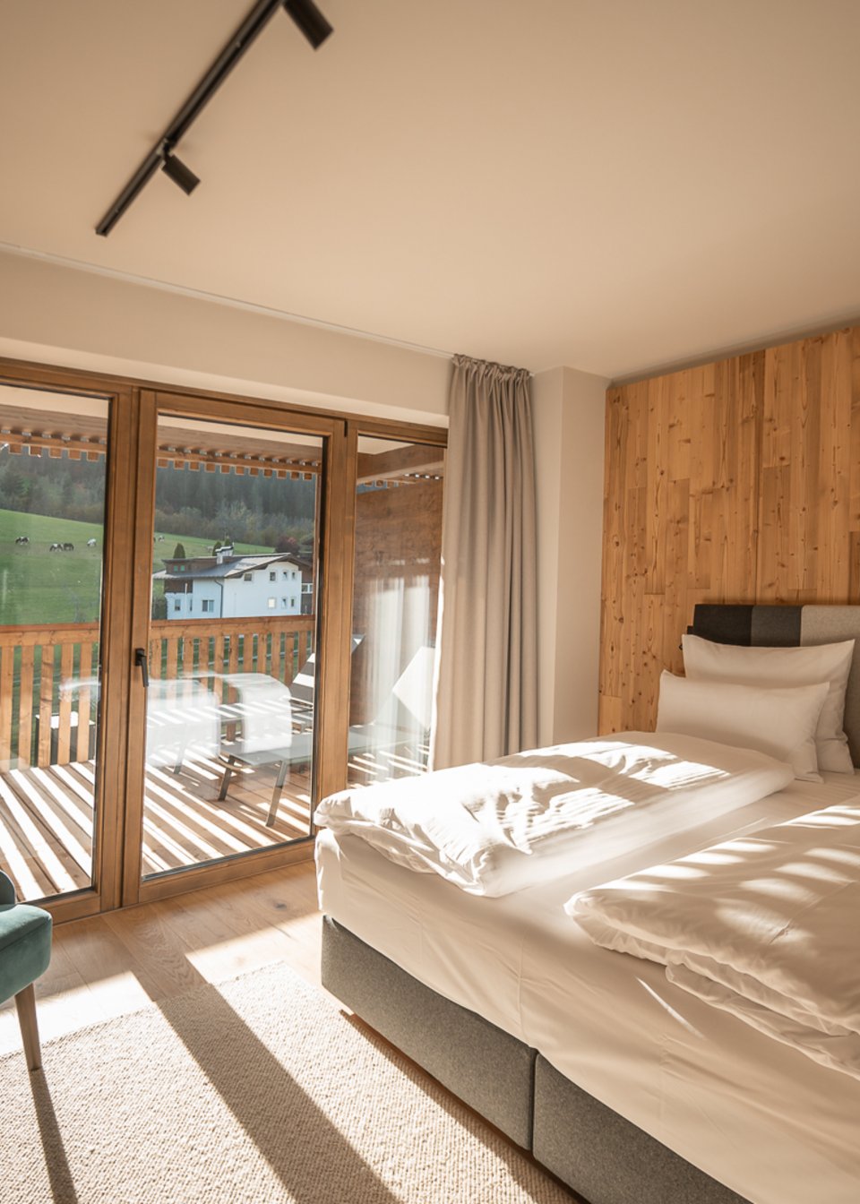 himmlisches Doppelbett in der Suite Luna Superior himmlisches Doppelbett in der Suite Luna Superior